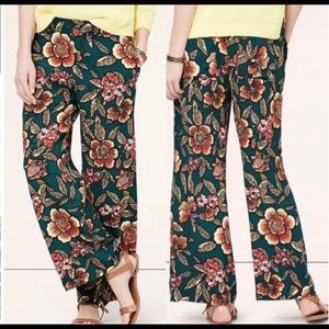 Ann Taylor Loft floral print flowy pant